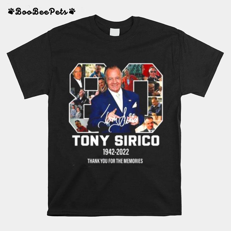 Tony Sirico The Sopranos 1942 2022 Thank You For The Memories Signature T-Shirt