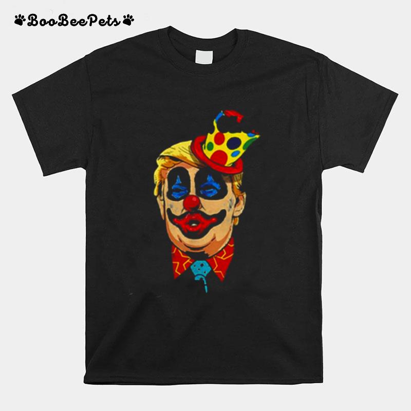 Top Anti Trump The Only Clown Im Scared Of Funny Trump Halloween Ts T-Shirt