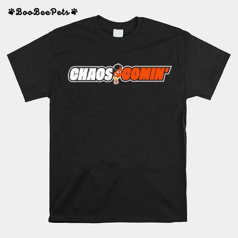Top Baltimore Oriole Chaos Comin Logo 2022 T-Shirt