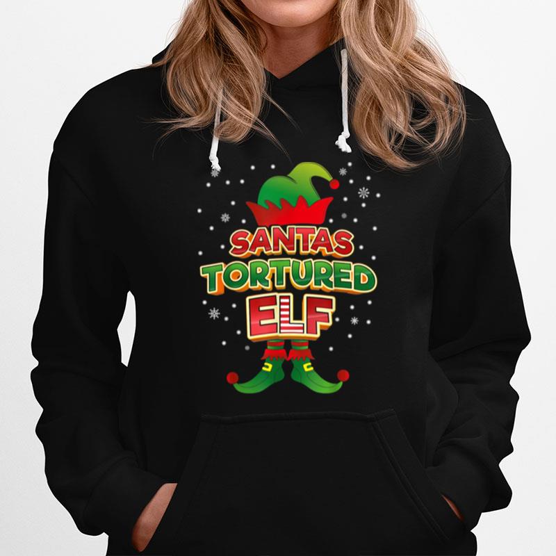 Tortured Elf Xmas Matching Pajama Party Family Hoodie