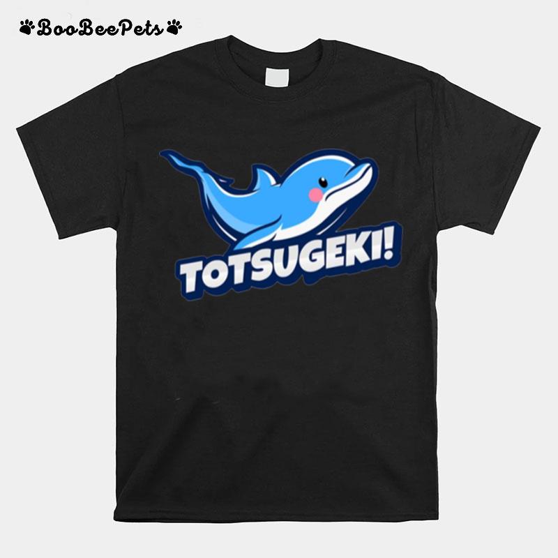 Totsugeki Logo Dolphin Ocean T-Shirt