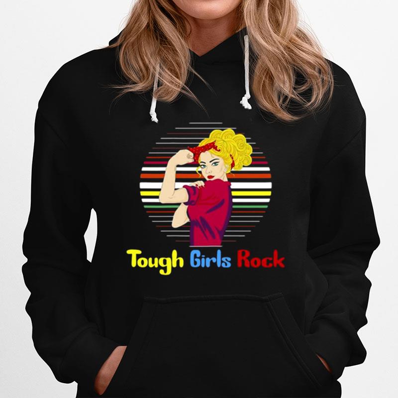 Tough Girls Rock Female Rights Vintage Hoodie