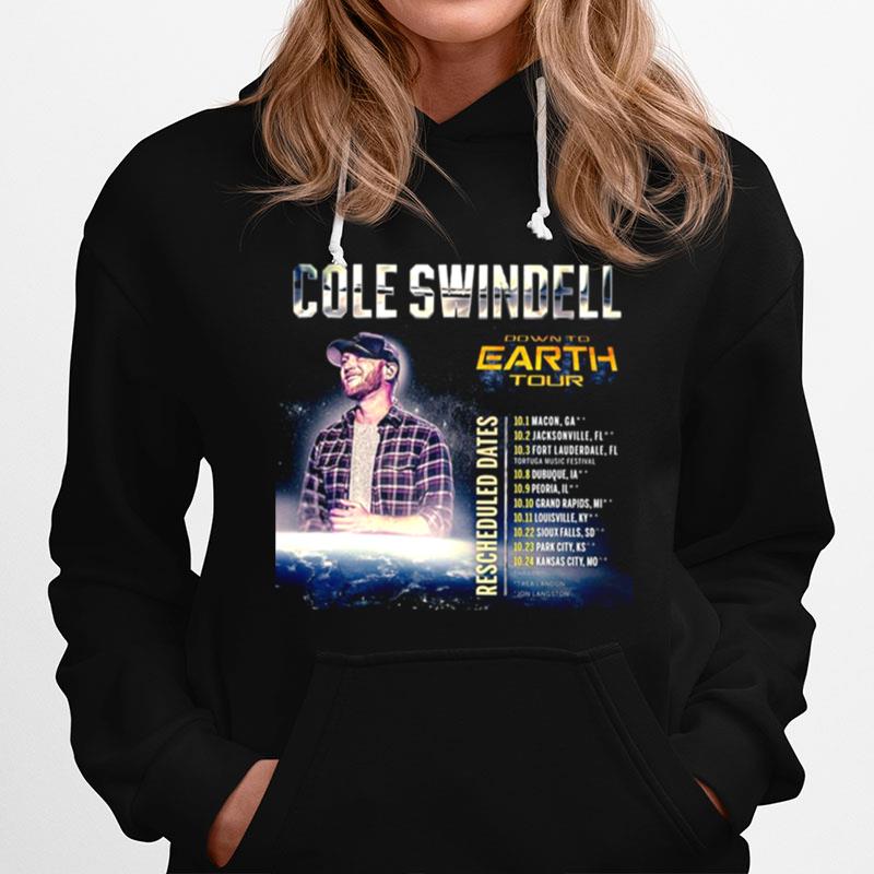 Track List Design Down To Earth Cole Swindell Hoodie