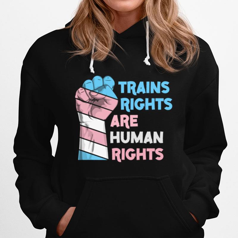 Trains Rights Are Human Rights Lgbt Gay Pride Hoodie