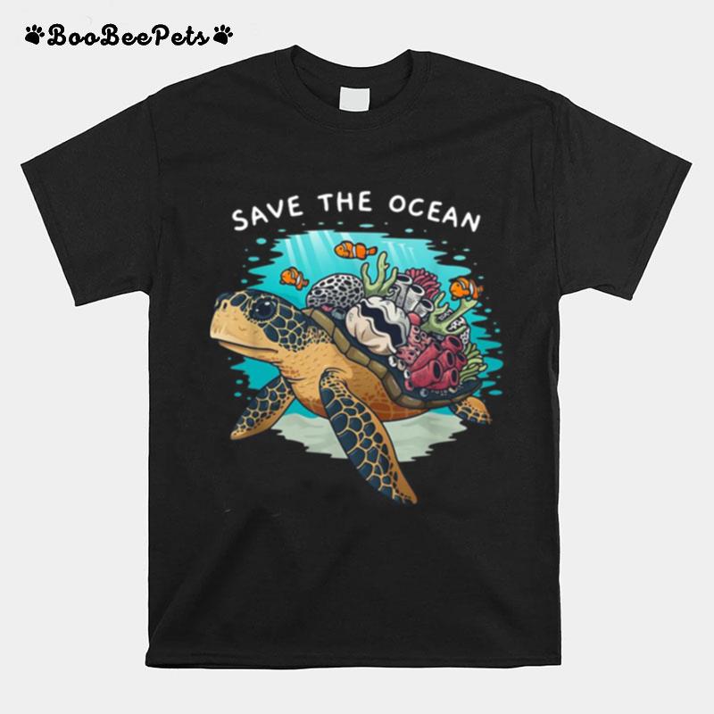 Trending Save The Ocean Sea Turtle Marine Biologist Gift T-Shirt