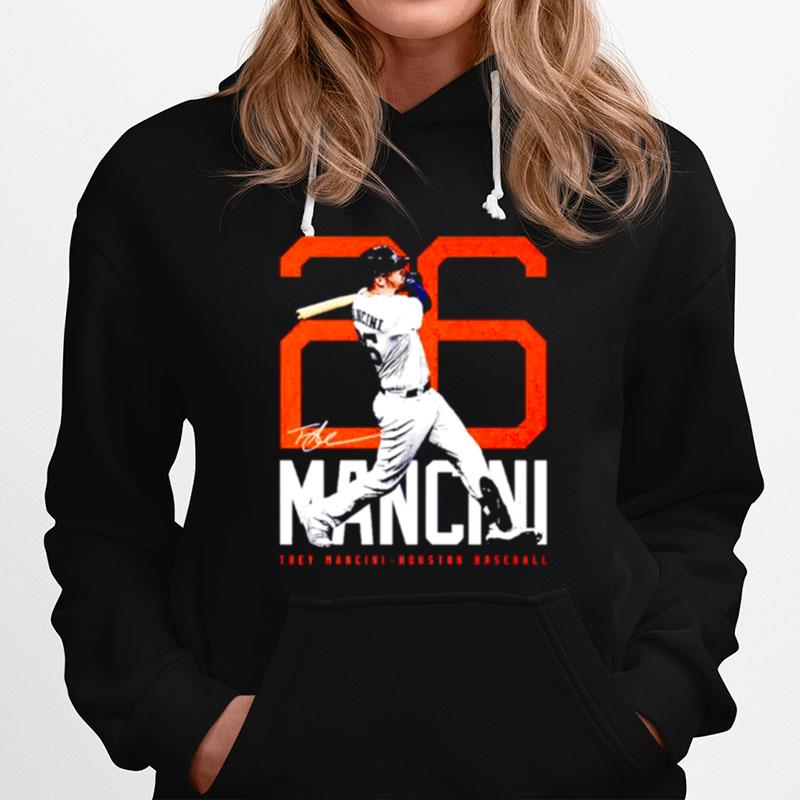 Trey Mancini Houston Astros Bold Number Signature Hoodie