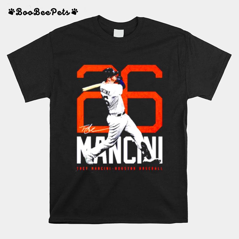 Trey Mancini Houston Astros Bold Number Signature T-Shirt