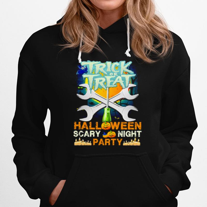 Trick Or Treat Halloween Scary Night Party Hoodie