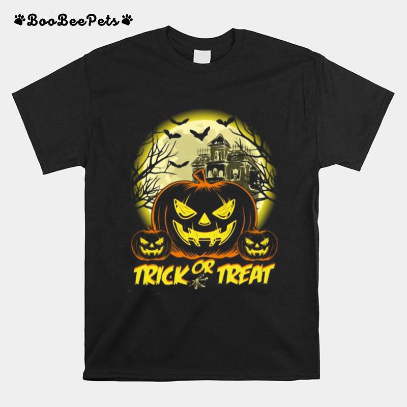 Trick Or Treat Jack O Lantern Pumpkin Halloween T-Shirt