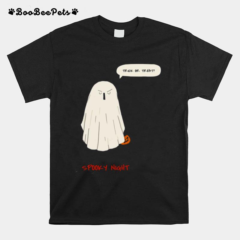 Trick Or Treat Spooky Night Halloween Ghost T-Shirt