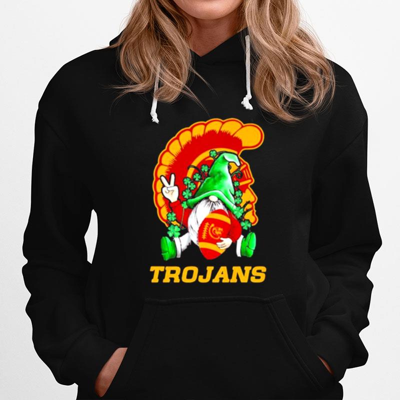 Trojans Football Gnome Patricks Day Hoodie