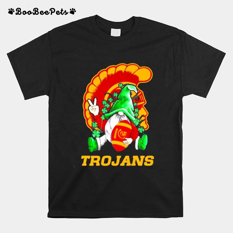 Trojans Football Gnome Patricks Day T-Shirt