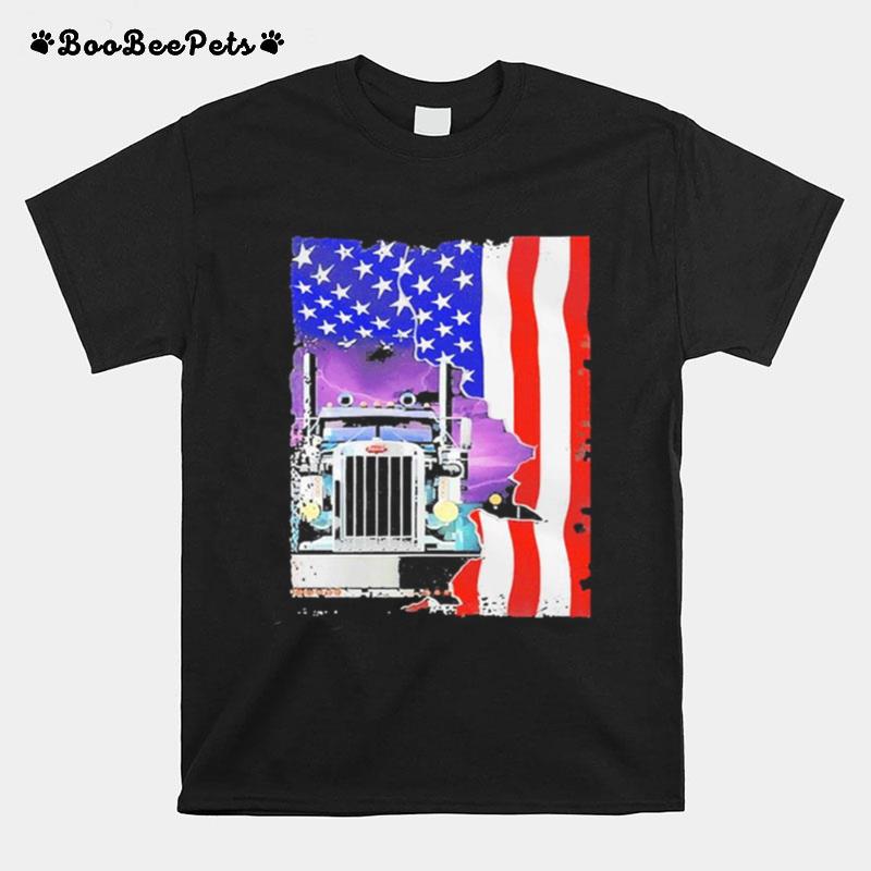 Trucker American Flag T-Shirt
