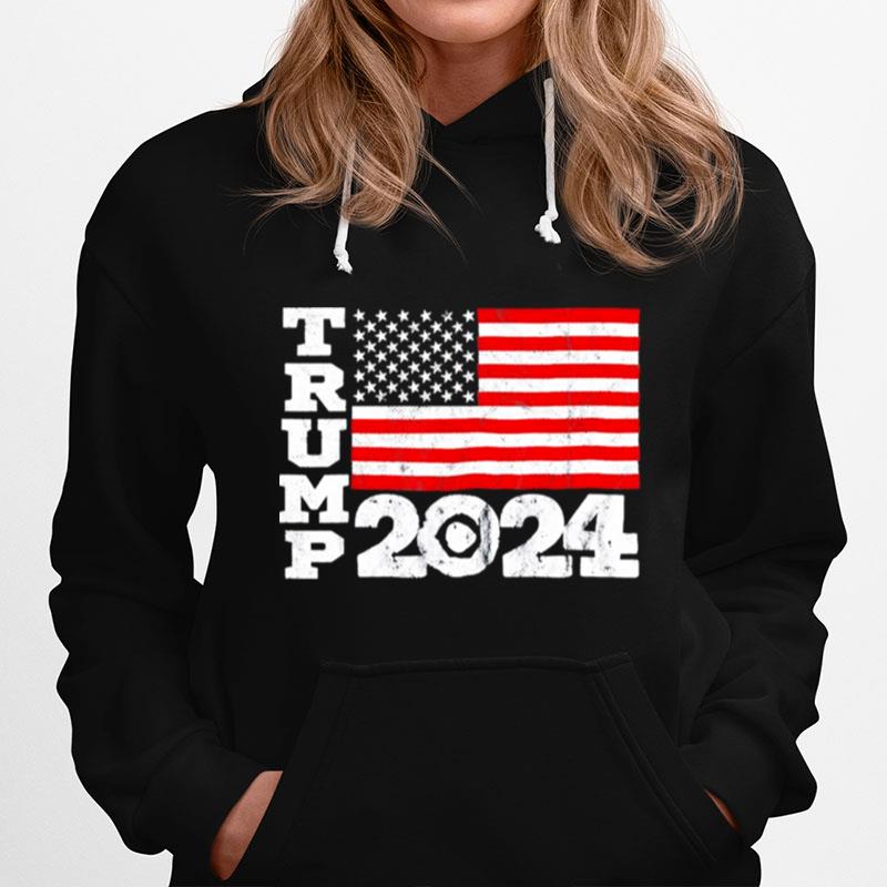 Trump 2024 Donald Trump Take America Back Usa Flag Hoodie