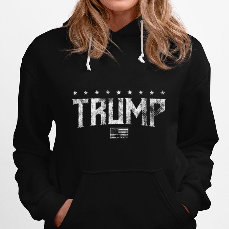 Trump American Flag Independence Day Stars Hoodie