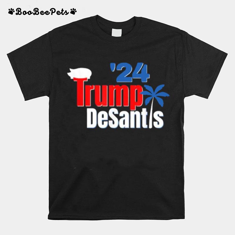 Trump Desantis 2024 Cool Election America Florida T-Shirt
