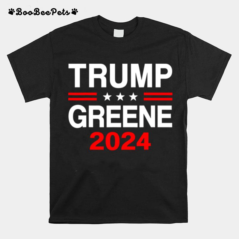 Trump Greene 2024 President Election Republican Ticket T-Shirt