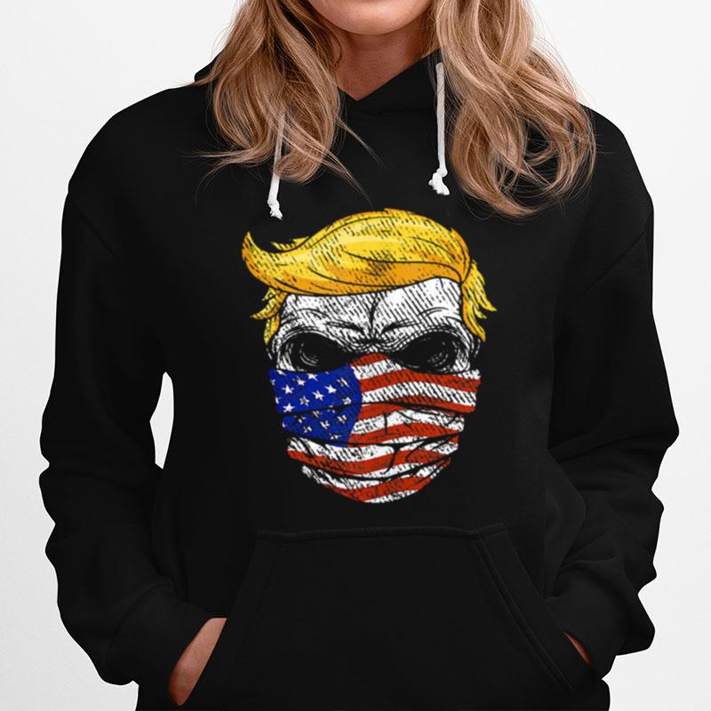 Trump Usa Skull Us Flag Mask Anti Hoodie