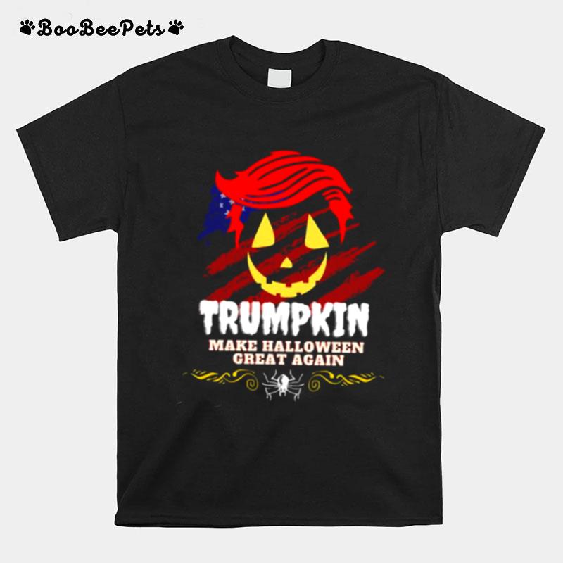 Trumpkin Make Great Again Party Halloween Spooky Night T-Shirt