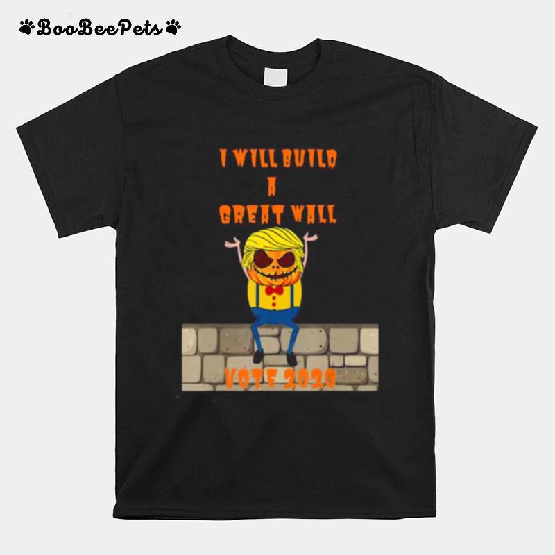 Trumpkin Wall Halloween Vote T-Shirt