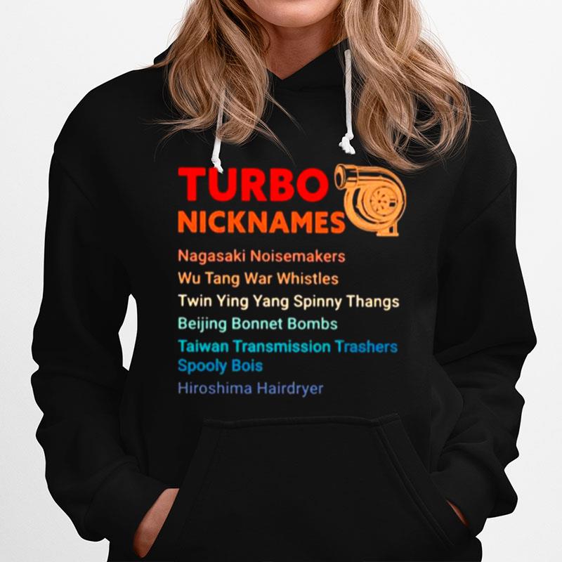 Turbo Nicknames Nagasaki Noisemakers Wu Tang War Whistles Hiroshima Hairdryer Vintage Hoodie