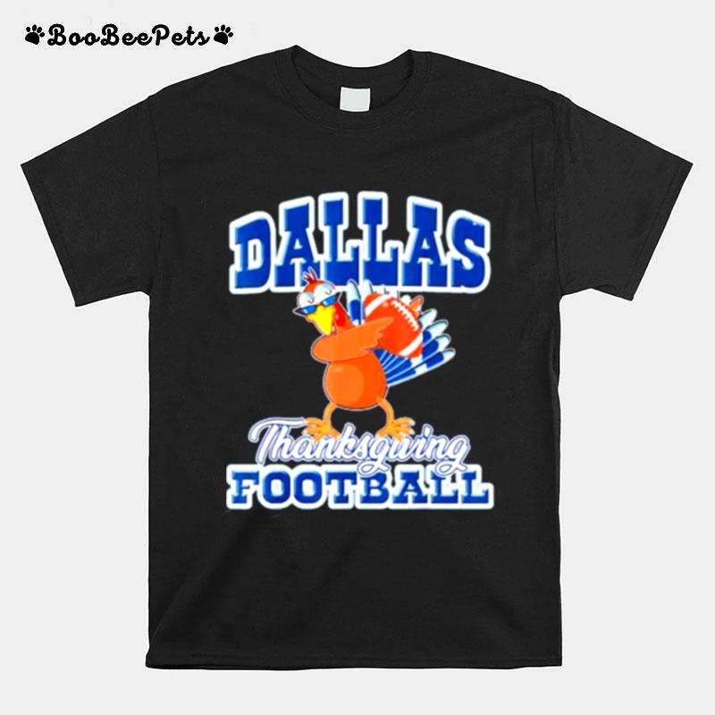 Turkey Dabbing Dallas Cowboys Football Thanksgiving 2022 T-Shirt