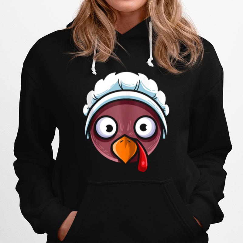 Turkey Girl Pilgrim Thanksgiving Lazy Holiday Costume Hoodie