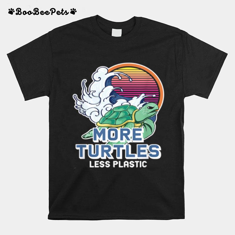 Turtle Girl Save The Turtles Earth Day T-Shirt