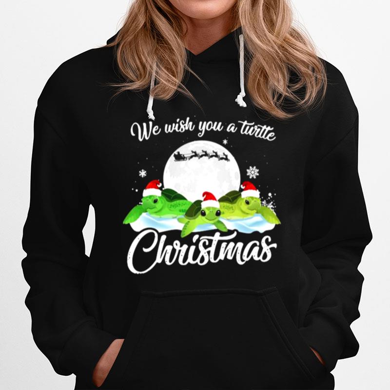 Turtles Santa We Wish You A Turtle Christmas Hoodie