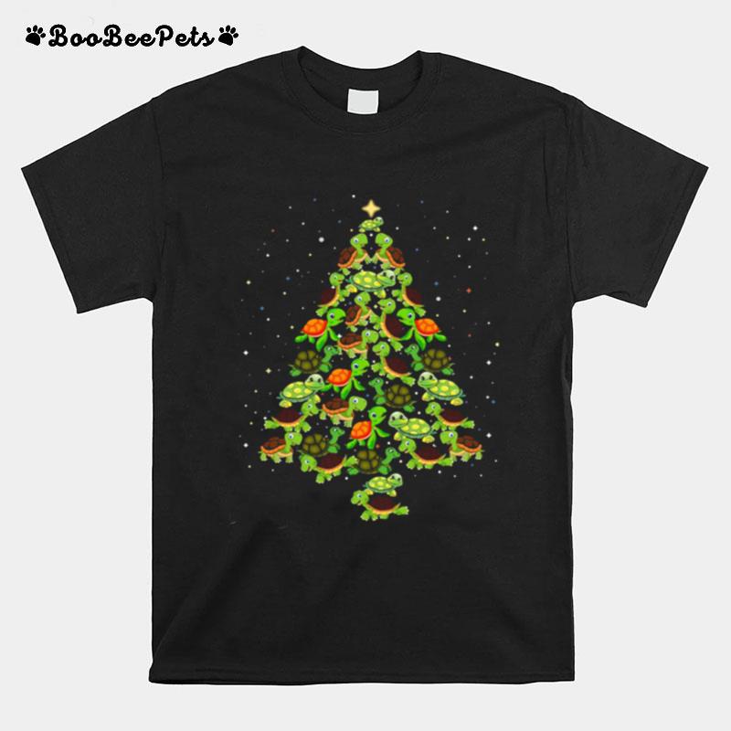 Turtles Tree Christmas T-Shirt