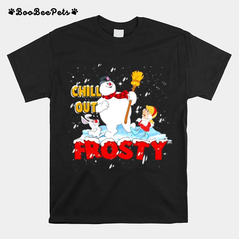 Tv Show Chilly Out Frosty Graphic Christmas T-Shirt