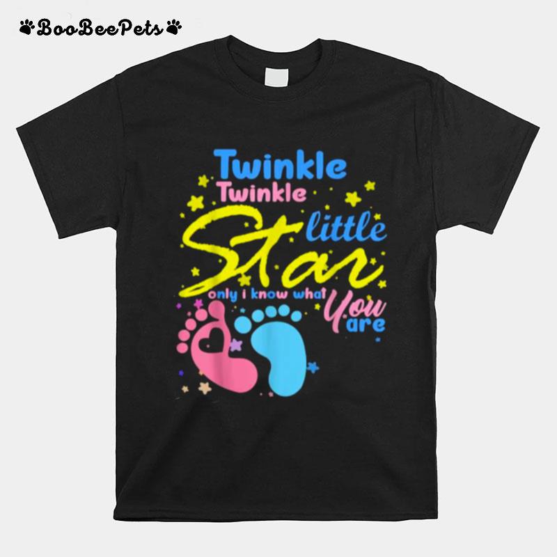 Twinkle Twinkle Little Star Only I Know What You Are Gender T-Shirt