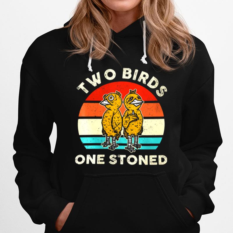 Two Birds One Stone Vintage Hoodie