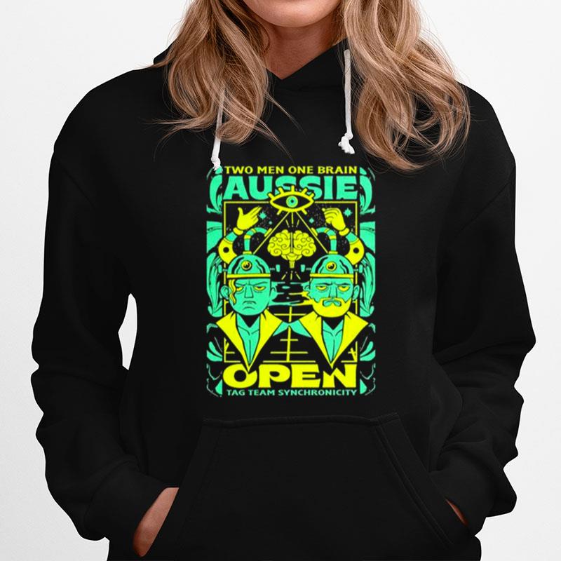 Two Men One Brain Tag Team Symbiosis Aussie Open Hoodie