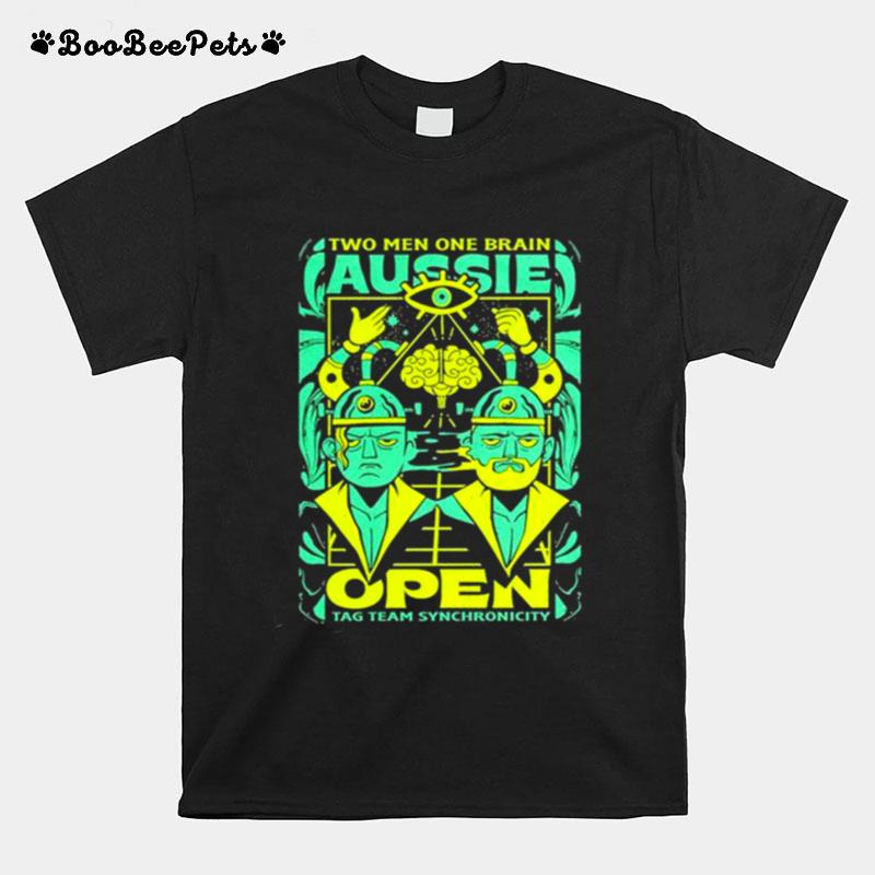 Two Men One Brain Tag Team Symbiosis Aussie Open T-Shirt