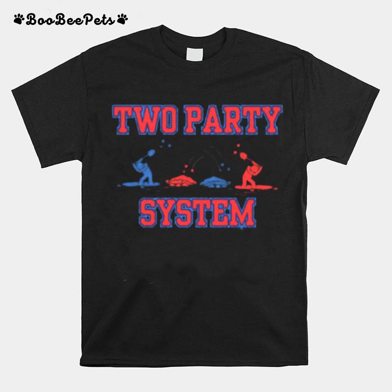 Two Party System Republicans Democrat Independent T-Shirt