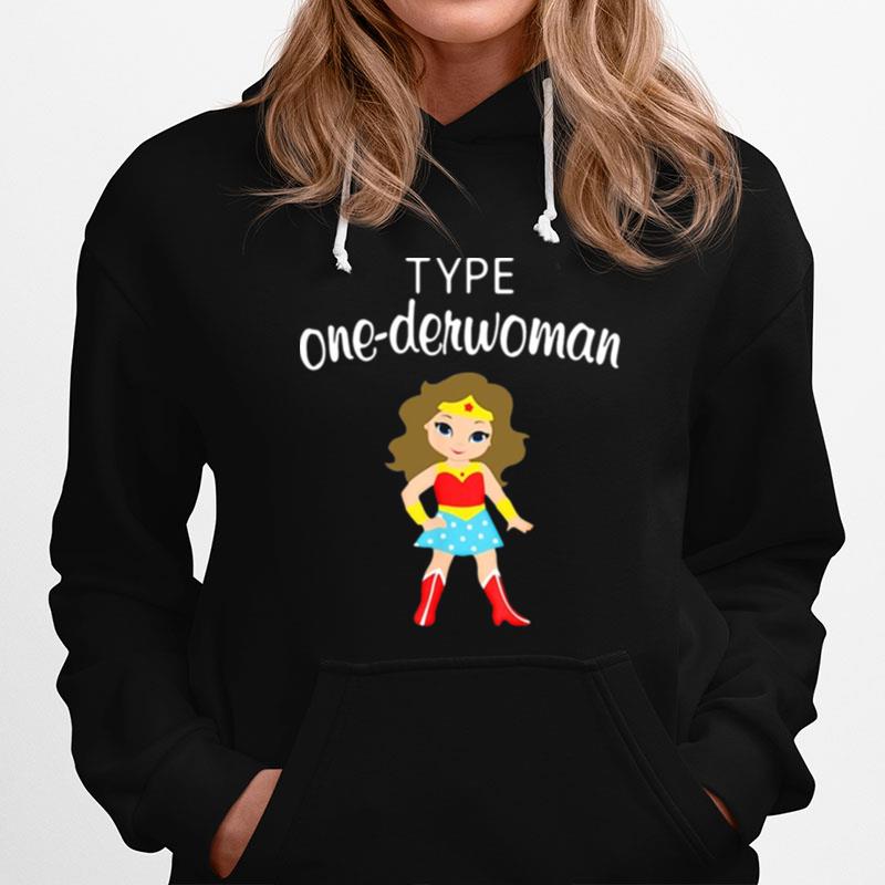 Type One Derwoman Diabetes Awareness Girl Hoodie