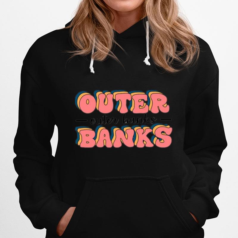 Typography Outer Banks Retro Style Hoodie