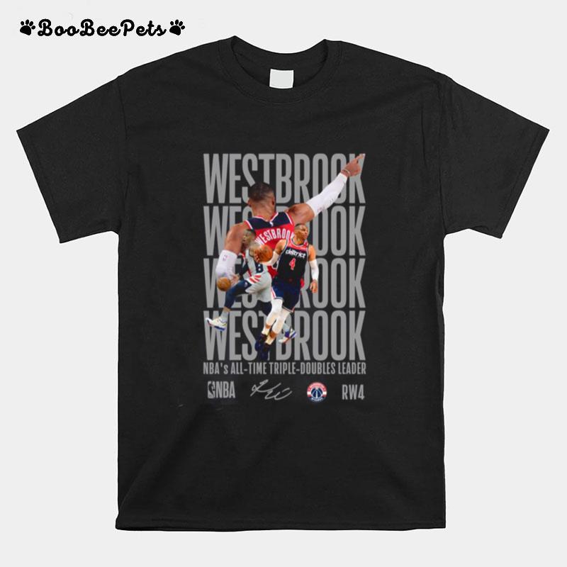 Typography Russell Westbrook Nba Basketball T-Shirt