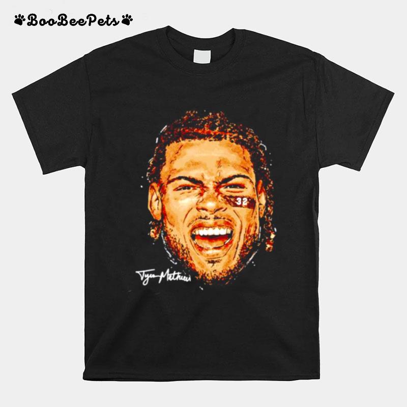 Tyrann Mathieu New Orleans Portrait Signature T-Shirt