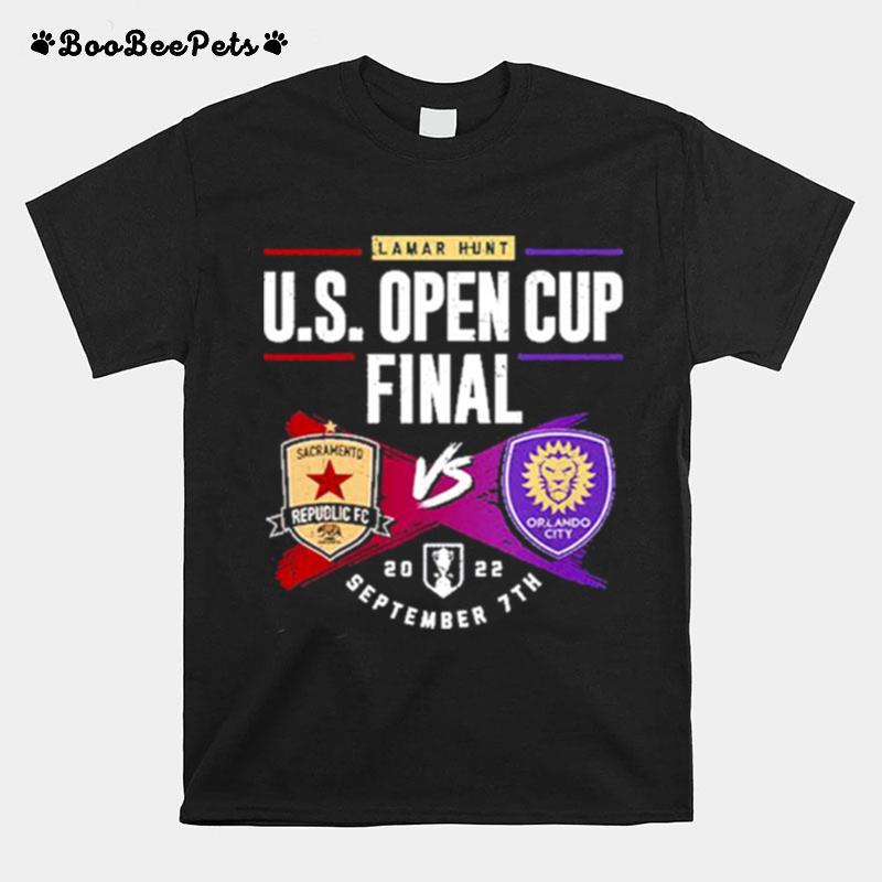 U.S. Open Cup 2022 Match Up Lamar Hunt T-Shirt