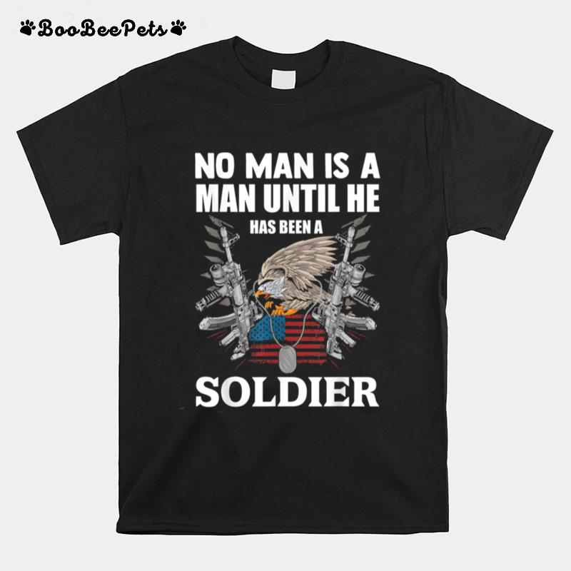 U.S. Soldier Usa Flag Eagle Dog Tag Veteran T B09Zp2Tntb T-Shirt