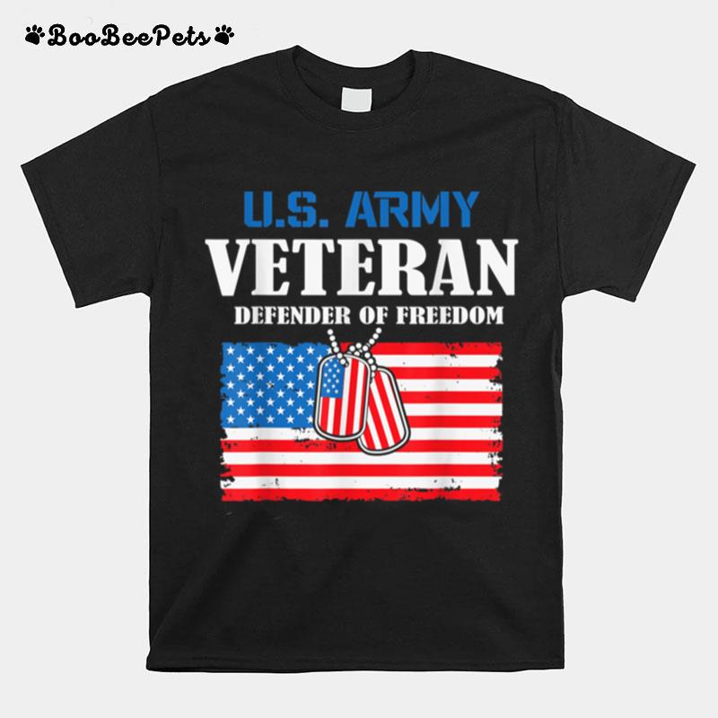 U.S. Veteran Freedom Dog Tag U.S. Flag T B09Znyp7C8 T-Shirt