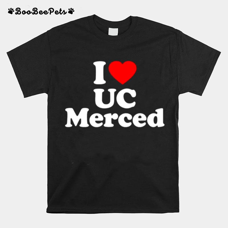 Uc Merced Love Heart College University Alumni T-Shirt