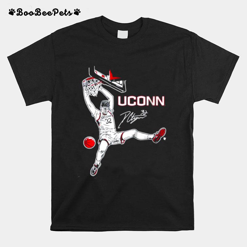 Uconn Basketball Donovan Clingan Signature Slam T-Shirt