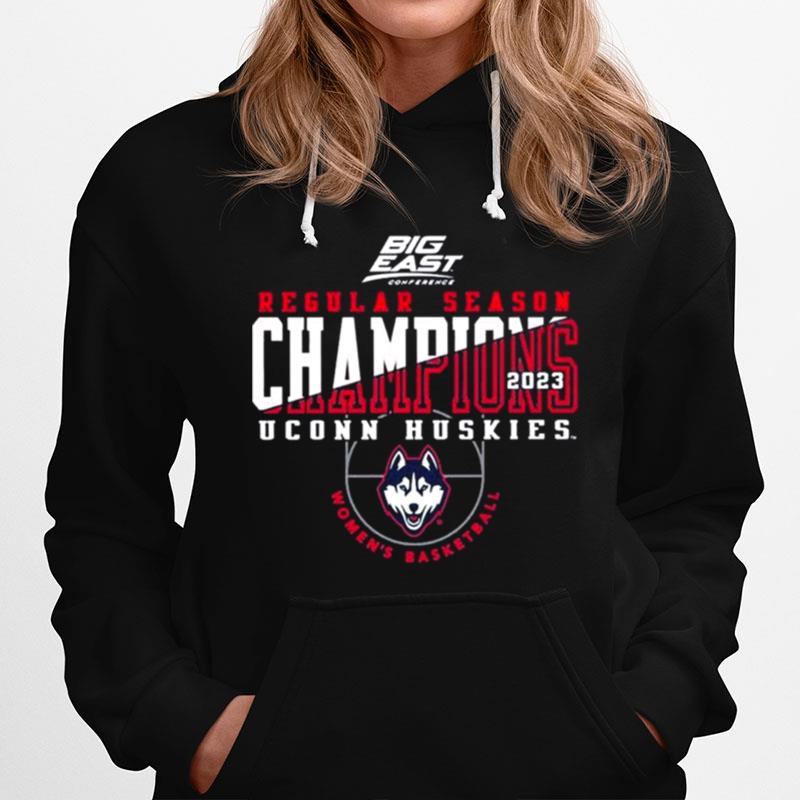 Uconn Huskies 2023 Big East Womens Basketball Regular Season Champions Locker Room Hoodie