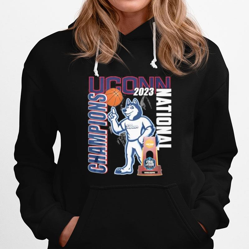 Uconn Huskies Jonathan The Husky 2023 National Champions Hoodie