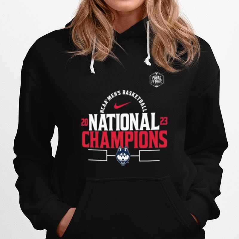 Uconn Huskies Nike 2023 Ncaa Mens Basketball National Champions Bracket Performance Hoodie