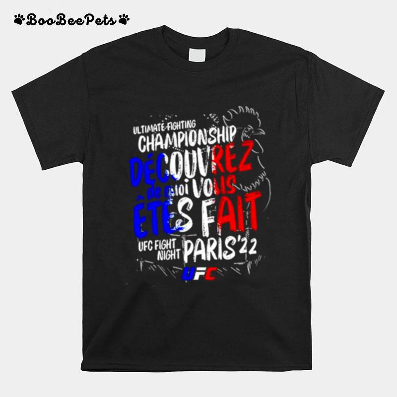 Ufc Fight Night Paris City Championship T-Shirt