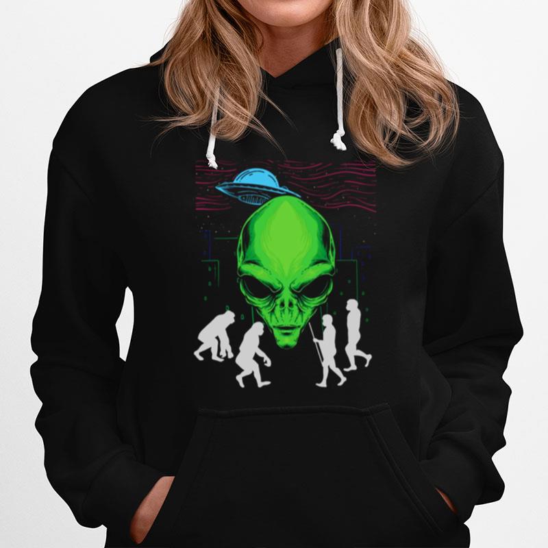 Ufo Outerspace Spaceship Extra Terrestrial Scienti Hoodie